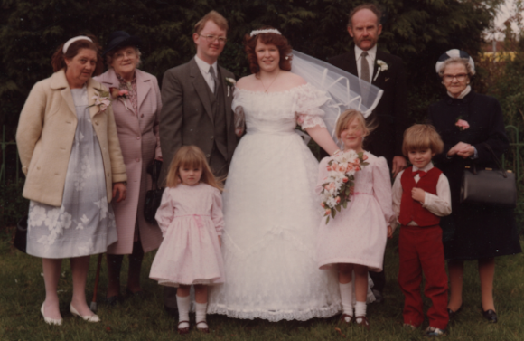 The Starling family at the wedding