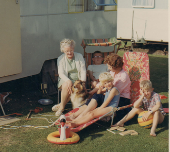 The Caravan - with Gran, Mum, Geoff, Gordon, Fiona and Pippa