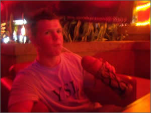 Andy and a 'drinking cup'!