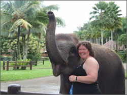 Anita and an Elephant