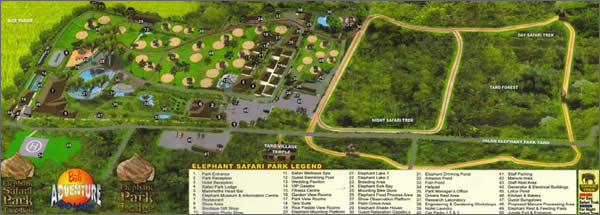 Elephant Safari Park map
