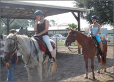 Lolly & Stef on horseback!!