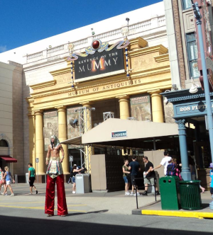 Entrance to Revenge of the Mummy ride