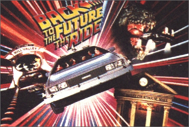 Back to the future ride at Universal