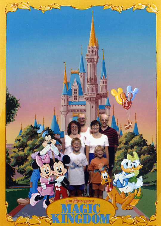 The Starlings and Russell and Brigitte at the Magic Kingdom